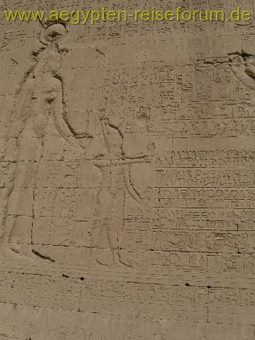 Kleopatra und Cäsarius in Dendera