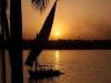 Sonnenuntergang Nil bei Luxor