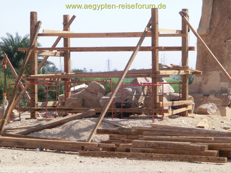 Gerüstaufbau für Ramses