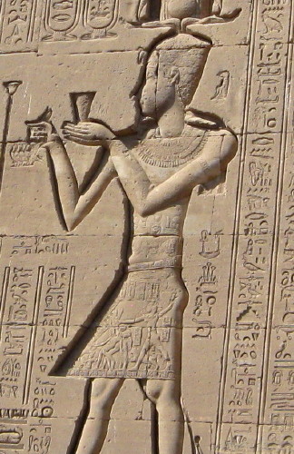 Gefangene auf einem Rock/ Dendera