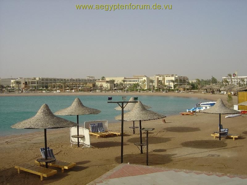 Royal Azur Blick zum Strand Club Azur