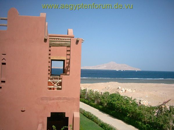 Blick von unserem Balkon im Sea Life Hotel Juni 2005
