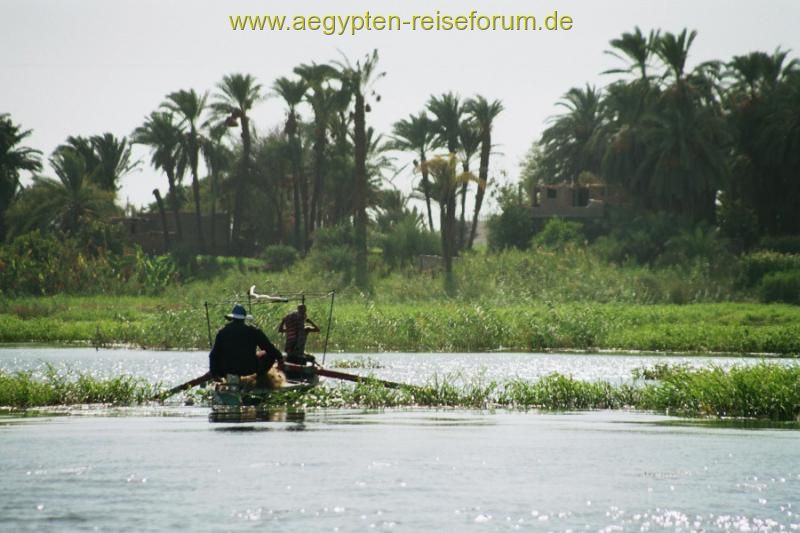 Vater und Sohn beim Fischfang