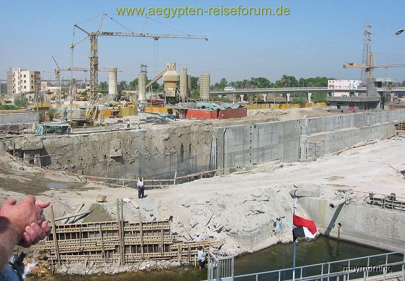 am der Schleuse wird gebaut