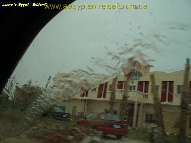 Regen in El Gouna 28.3.2006