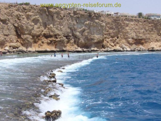Freigelegtes Riff
