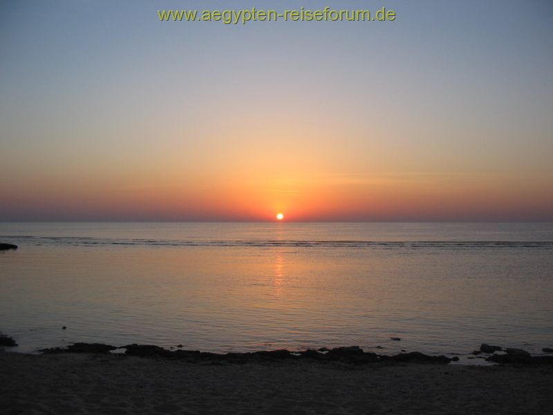 Blick auf das unendlich weite Rote Meer vom Hotel Abo Nawas
