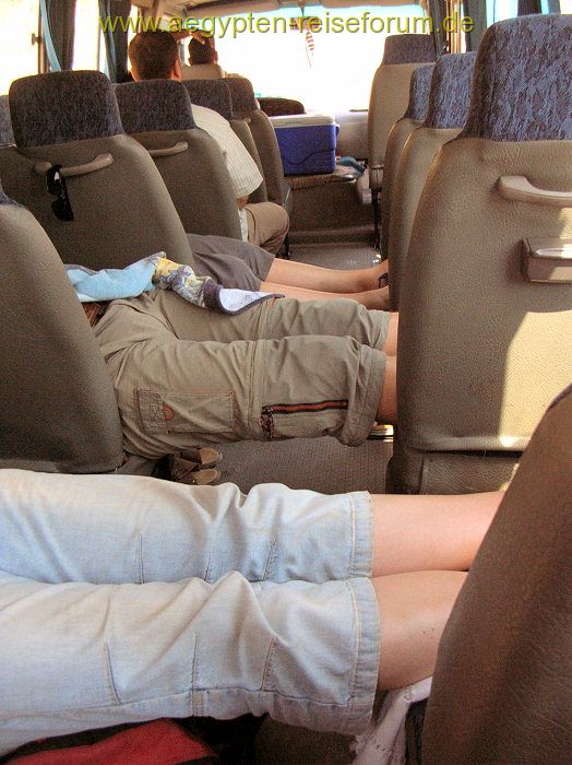 Schlafen im Bus