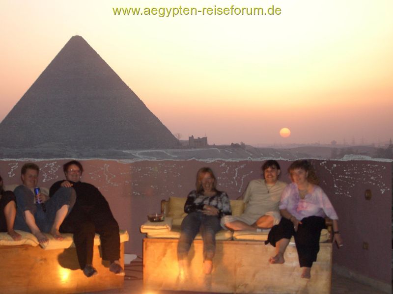 Chillen an den Pyramiden
