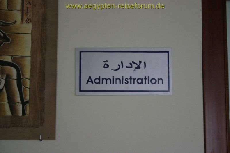 "unser" neues Büroschild in Luxor