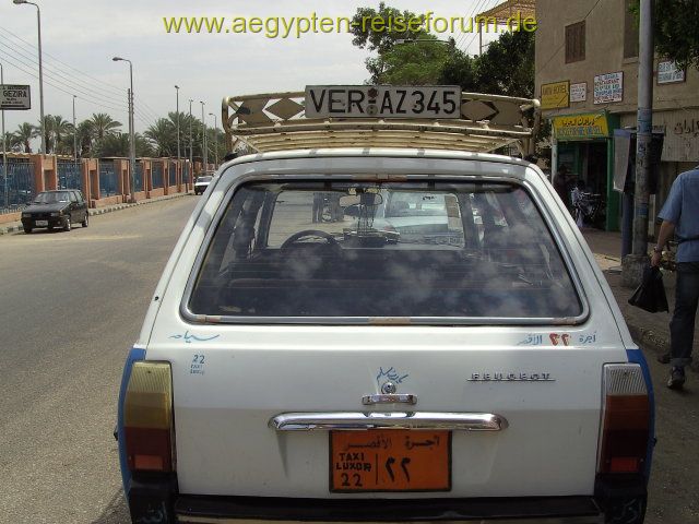 Weit gereistes Taxi