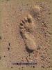 Fussspuren am Strand von Dahab 1