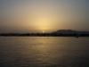 Sonnenuntergang in Assuan mit Sandsturm