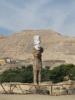 Statue im Tempel Amenophis III Statue im Tempel Amenophis III