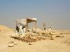 Provisorisches " Arbeitszelt " in Sakkara 2007