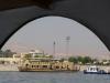 Blick auf die Westbank von enem Motorboot aus Blick auf die Westbank von enem Motorboot aus
