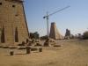Bauarbeiten am 9. Pylon in Karnak Bauarbeiten am 9. Pylon in Karnak
